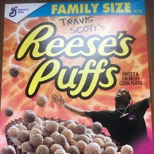 Travis Scott limited cereal box